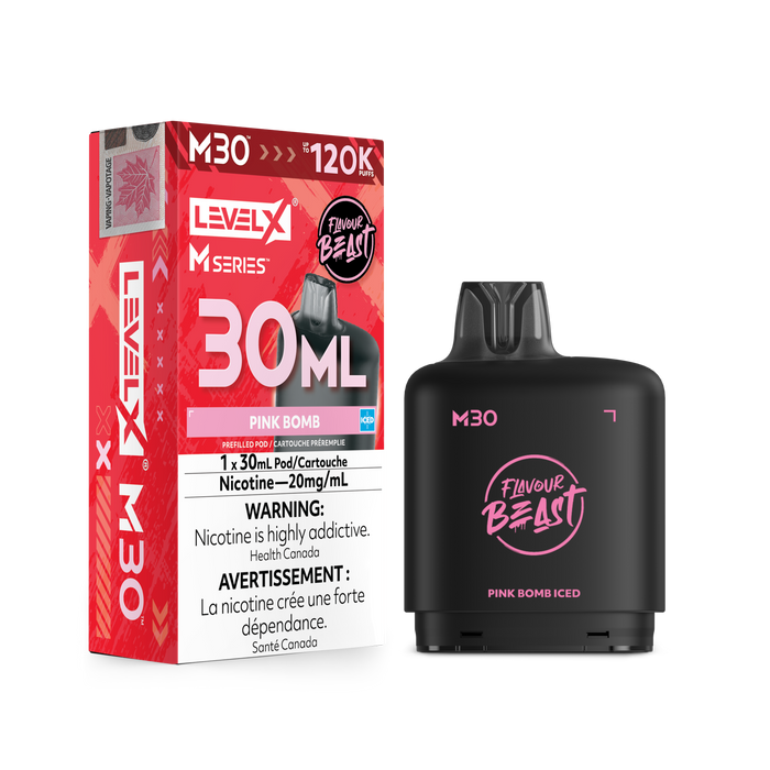 Flavour Beast Level X M 120K Pod - Pink Bomb Iced