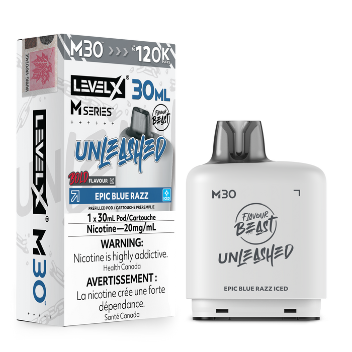 Flavour Beast Unleashed Level X M 120K Pod - Epic Blue Razz Ice