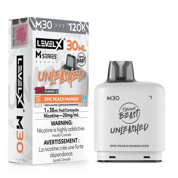 Flavour Beast Unleashed Level X M 120K Pod - Epic Peach Mango Ice