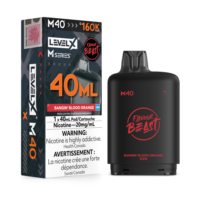 Flavour Beast Level X M 160K Pod - Bangin' Blood Orange Iced