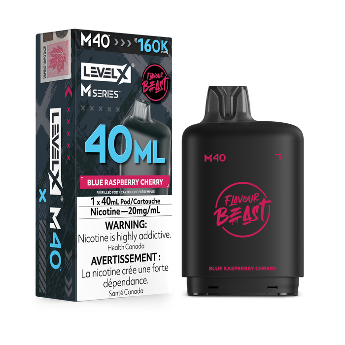 Flavour Beast Level X M 160K Pod - Blue Raspberry Cherry