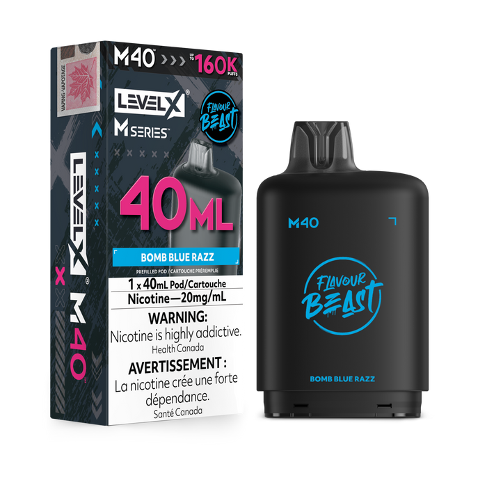 Flavour Beast Level X M 160K Pod - Bomb Blue Razz
