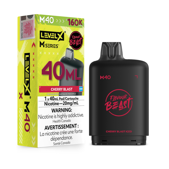 Flavour Beast Level X M 160K Pod - Cherry Blast Iced