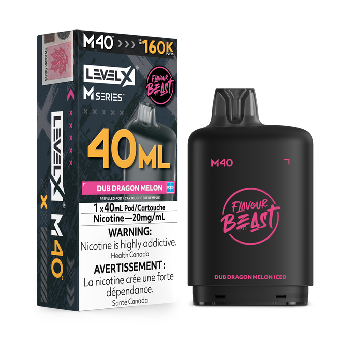 Flavour Beast Level X M 160K Pod - Dub Dragon Melon Iced
