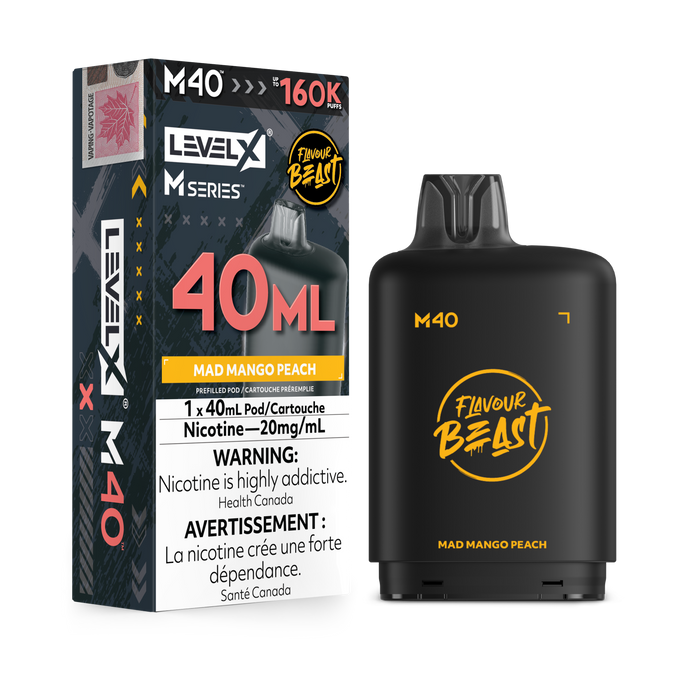 Flavour Beast Level X M 160K Pod - Mad Mango Peach