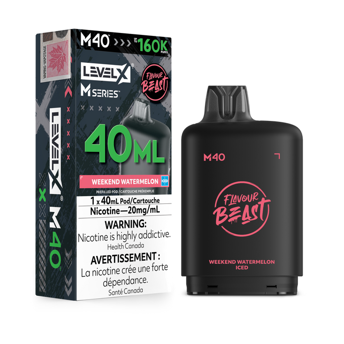 Flavour Beast Level X M 160K Pod - Weekend Watermelon Iced