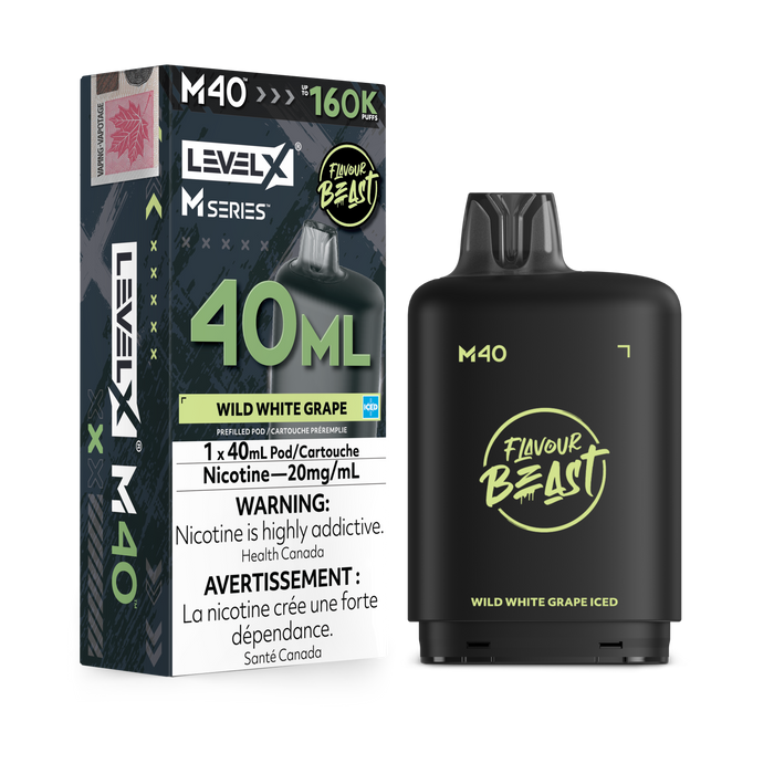 Flavour Beast Level X M 160K Pod - Wild White Grape Iced