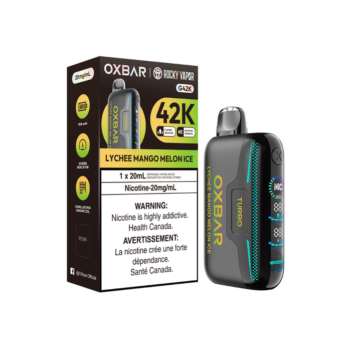 Oxbar 42K - Lychee Mango Melon Ice