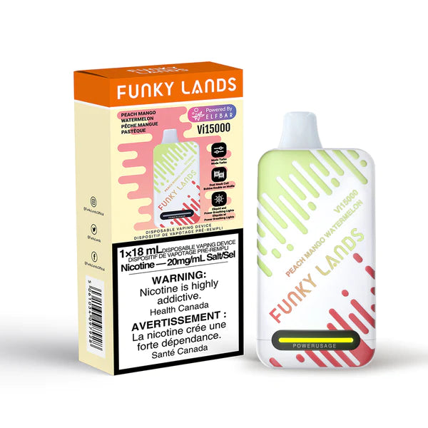 Funky Lands 15000 - Peach Mango Watermelon