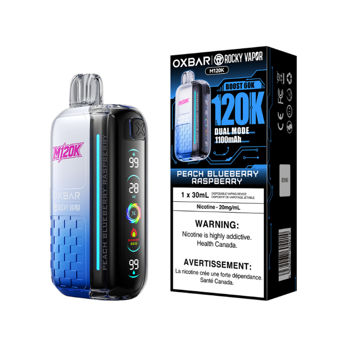 Oxbar 120K - Peach Blueberry Raspberry