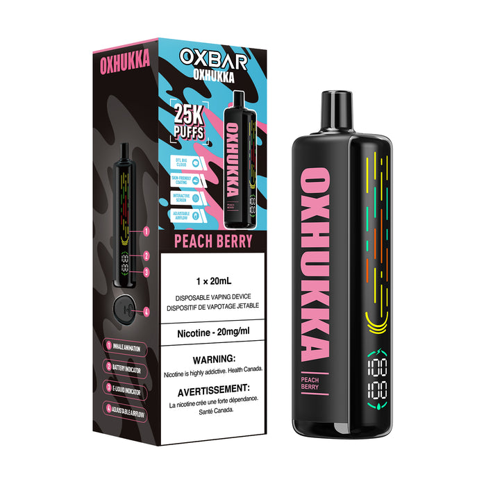 Oxbar Oxhukka 25K - Peach Berry