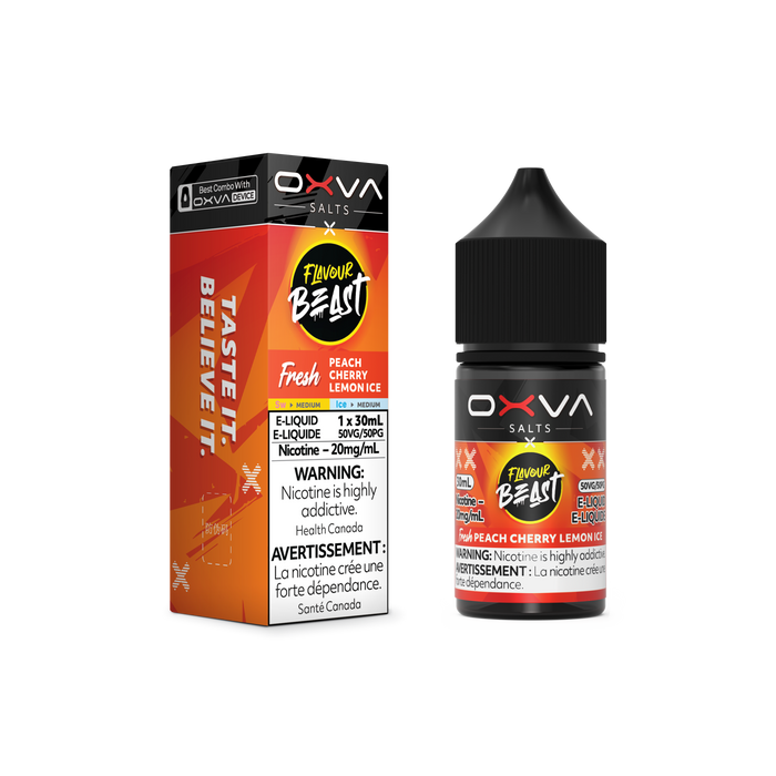 Flavour Beast x OXVA - Fresh Peach Cherry Lemon Ice