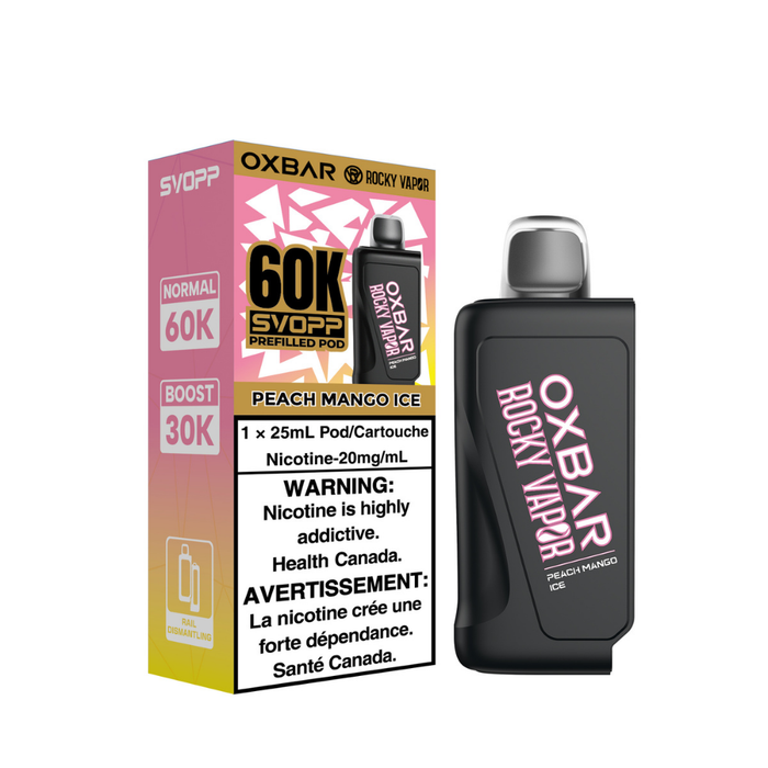 Rocky Vapor Svopp 60K Pod - Peach Mango Ice