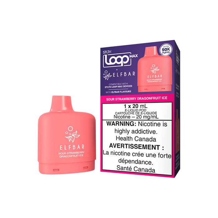 STLTH x Elfbar Loop Max 50K Pod - Sour Strawberry Dragonfruit Ice