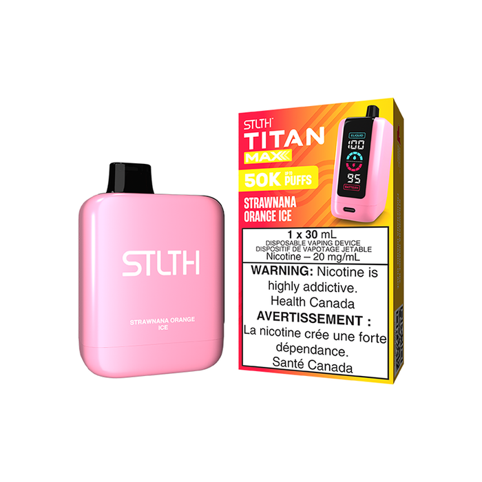 STLTH Titan Max 50K - Strawnana Orange Ice