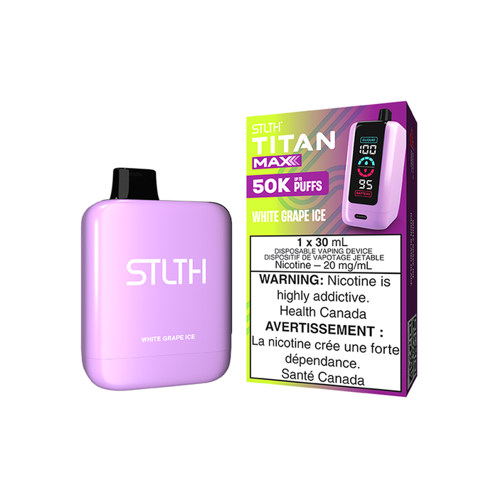 STLTH Titan Max 50K - White Grape Ice