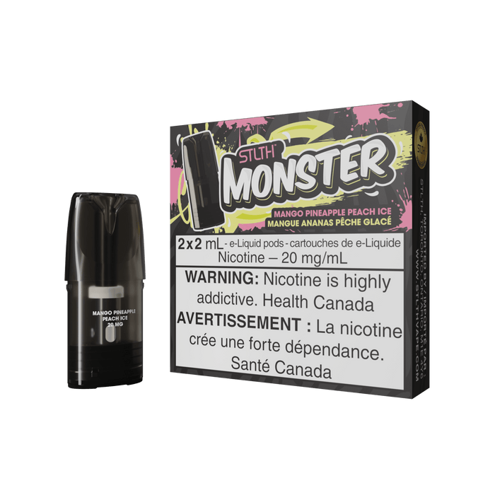 STLTH Monster Pod Pack - Mango Pineapple Peach Ice