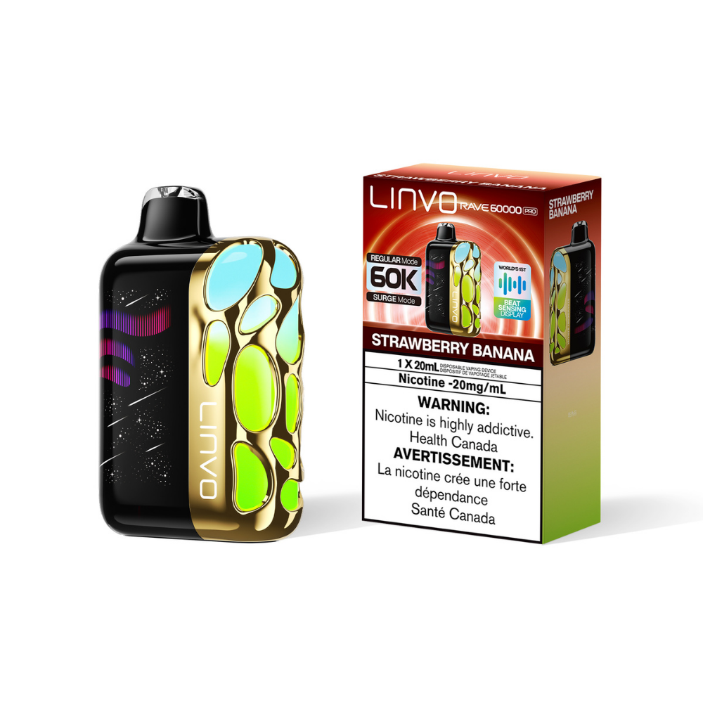 Rave 60K - Strawberry Banana — Vape Villa