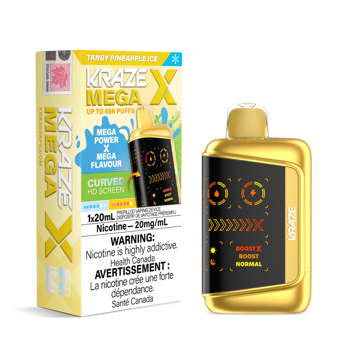 Kraze Mega X 48K - Tangy Pineapple Ice