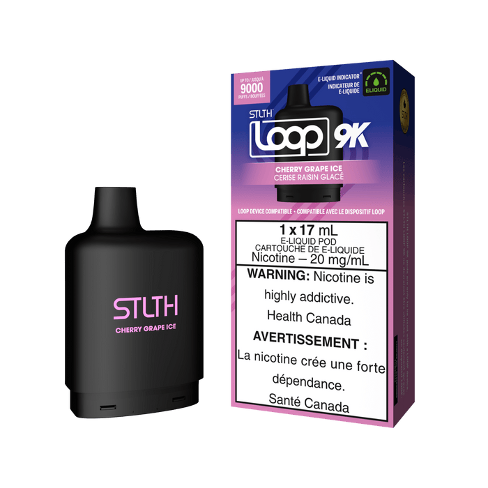 STLTH Loop 9K Pod - Cherry Grape Ice