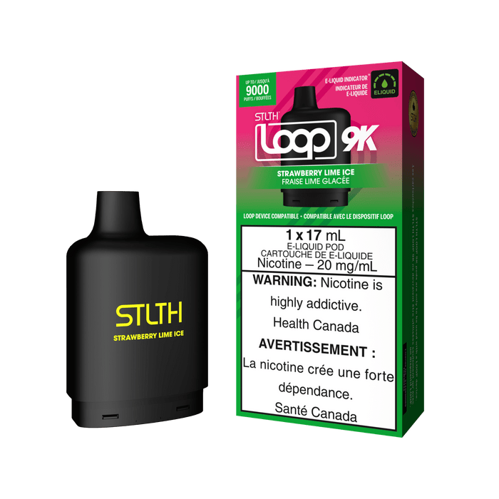 STLTH Loop 9K Pod - Strawberry Lime Ice