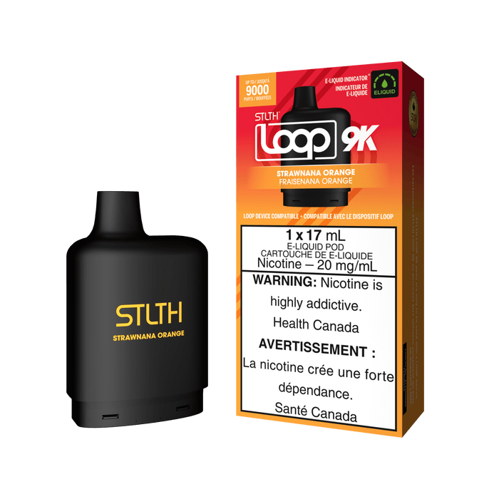 STLTH Loop 9K Pod - Strawnana Orange