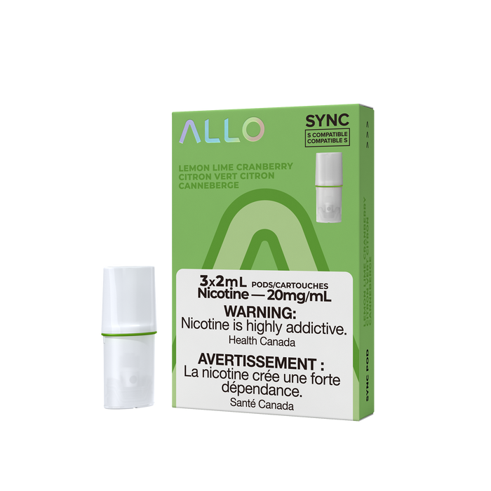 Allo Pod Pack - Lemon Lime Cranberry