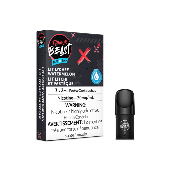 Flavour Beast Pod Pack - Lit Lychee Watermelon Iced